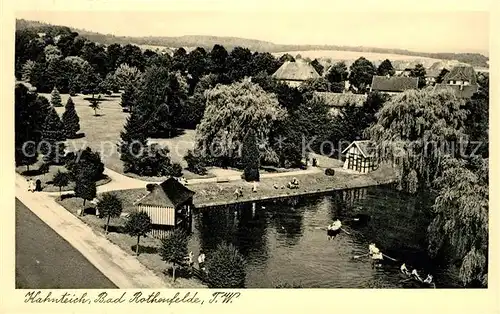 AK / Ansichtskarte Bad Rothenfelde Hahnteich Kat. Bad Rothenfelde