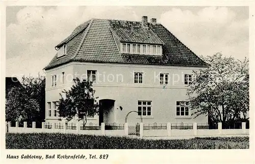 AK / Ansichtskarte Bad Rothenfelde Haus Sablotny Kat. Bad Rothenfelde