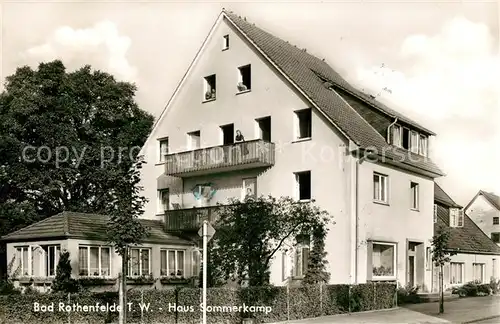 AK / Ansichtskarte Bad Rothenfelde Haus Sommerkamp Pension Kat. Bad Rothenfelde