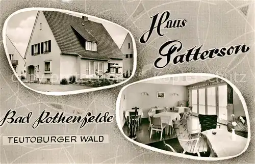 AK / Ansichtskarte Bad Rothenfelde Haus Patterson Pension Kurort am Teutoburger Wald Kat. Bad Rothenfelde