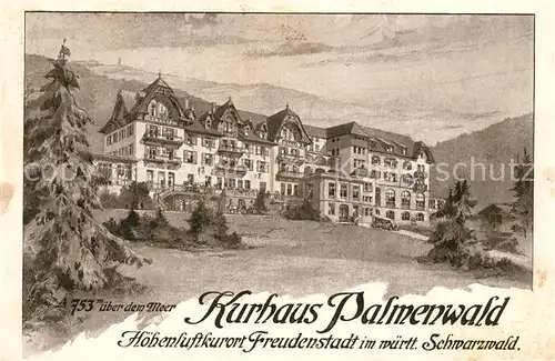 AK / Ansichtskarte Freudenstadt Kurhaus Palmenwald Kat. Freudenstadt