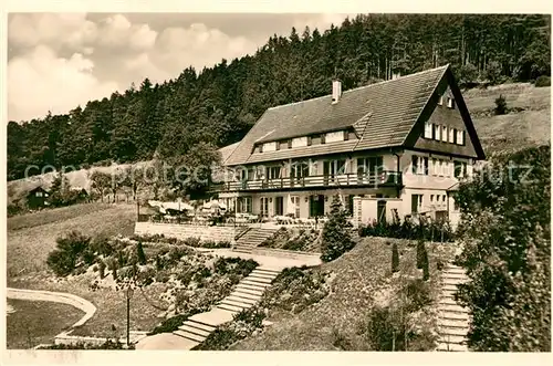 AK / Ansichtskarte Alpirsbach Hoehengaststaette Burghalde im Schwarzwald Kat. Alpirsbach