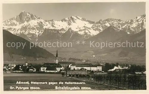 AK / Ansichtskarte Admont Steiermark mit Hallermauern Gr Phyrgas Scheiblingstein Kat. Admont
