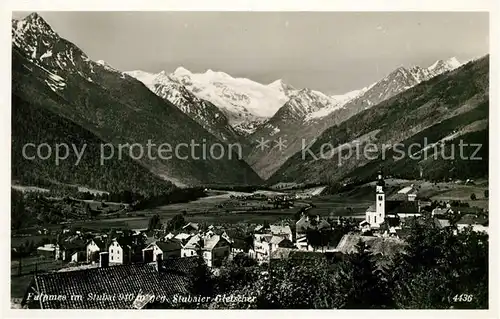 AK / Ansichtskarte Fulpmes Tirol mit Stubaier Gletscher Kat. Fulpmes