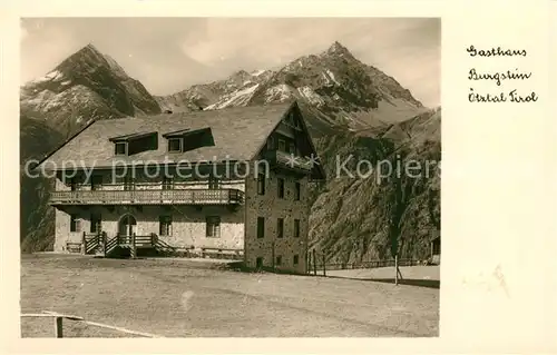 AK / Ansichtskarte oetztal Tirol Gasthaus Burgstein Kat. Laengenfeld
