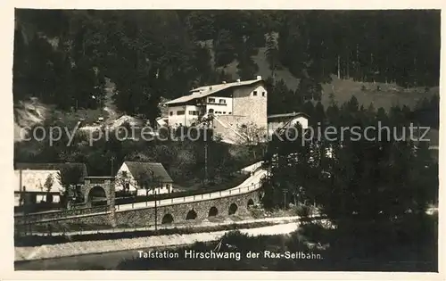 AK / Ansichtskarte Hirschwang Rax Talstation der Rax Seilbahn