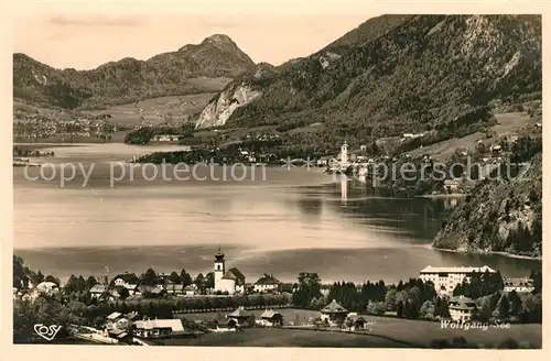 AK / Ansichtskarte St Wolfgang Wolfgangsee mit Strobl undd St Gilgen Kat. St. Wolfgang im Salzkammergut