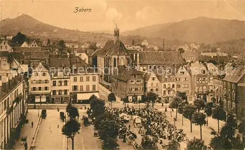 AK / Ansichtskarte Zabern Saverne Marktplatz