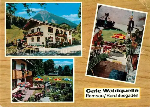 AK / Ansichtskarte Ramsau Berchtesgaden Cafe Waldquelle Kat. Ramsau b.Berchtesgaden