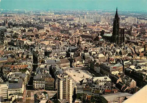 AK / Ansichtskarte Strasbourg Alsace Cathedrale Place Kleber Panorama Kat. Strasbourg