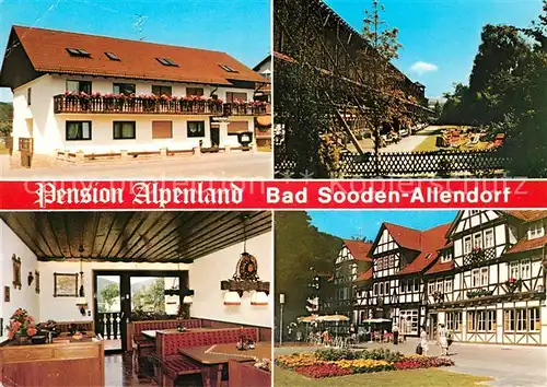 AK / Ansichtskarte Bad Sooden Allendorf Pension Alpenland Kat. Bad Sooden Allendorf