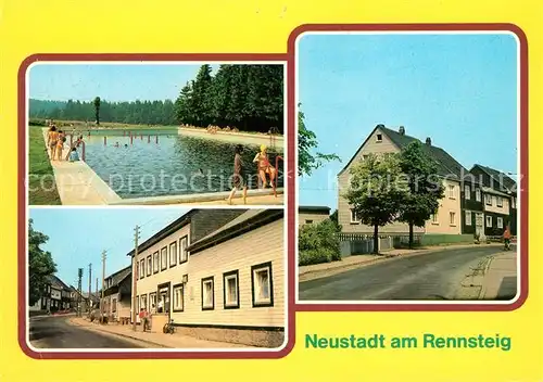 AK / Ansichtskarte Neustadt Rennsteig Schwimmbad FDGB Erholungsheim Am Kammweg  Kat. Neustadt Rennsteig