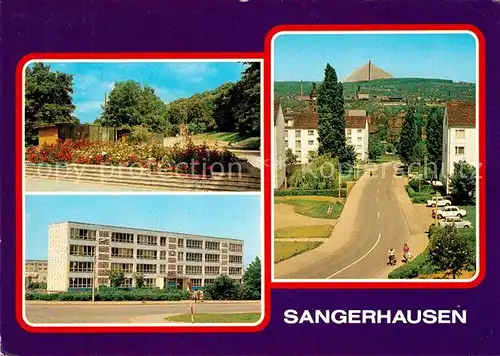 AK / Ansichtskarte Sangerhausen Suedharz Walkmuehle Oberschule Juri Gagarin Kat. Sangerhausen