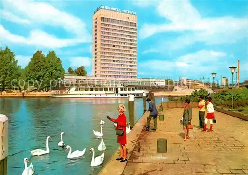 AK / Ansichtskarte Potsdam Interhotel Teich Kat. Potsdam