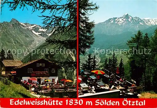 AK / Ansichtskarte Soelden oetztal Edelweisshuette Kat. Soelden