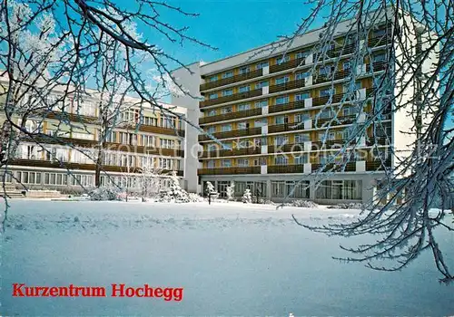 AK / Ansichtskarte Hochegg Kurzentrum Hochegg Winteraufnahme Kat. Grimmenstein Niederoesterreich