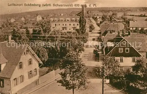 AK / Ansichtskarte Schoemberg Schwarzwald Ortsansicht Kat. Schoemberg