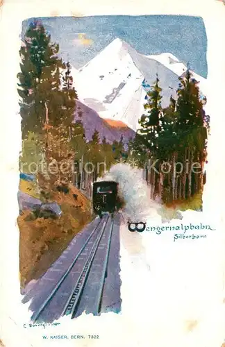 AK / Ansichtskarte Silberborn Wengeralpbahn Kuenstlerkarte Kat. Holzminden