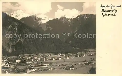 AK / Ansichtskarte Mayrhofen Zillertal mit Ahornspitze Kat. Mayrhofen