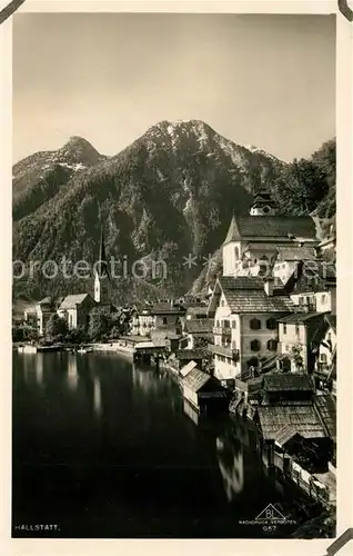 AK / Ansichtskarte Hallstatt Salzkammergut Panorama mit Hallstaettersee Kat. Hallstatt