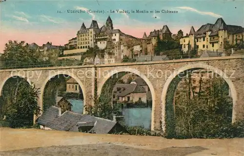 AK / Ansichtskarte Uzerche La Viaduc le Moulin et les Chateaux Kat. Uzerche