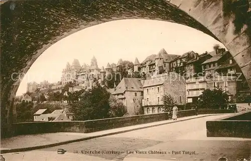 AK / Ansichtskarte Uzerche Les Vieux Chateau Pont Turgot Kat. Uzerche