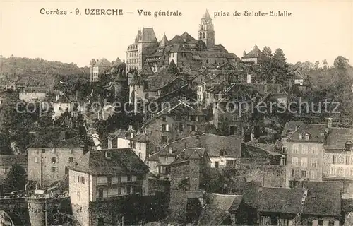 AK / Ansichtskarte Uzerche Vue generale prise de Sainte Eulalie Kat. Uzerche