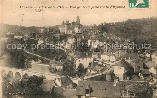 AK / Ansichtskarte Uzerche Vue generale prise route Eyburie Kat. Uzerche