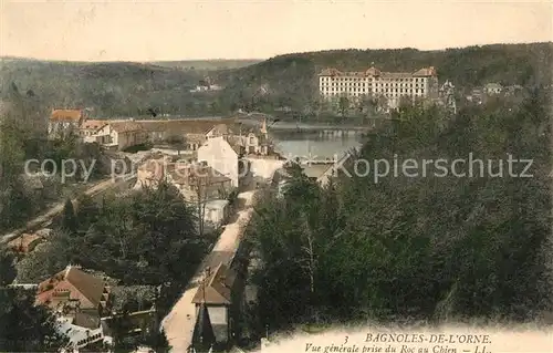 AK / Ansichtskarte Bagnoles de l Orne Vue generale prise du Roc au Chien Kat. Bagnoles de l Orne