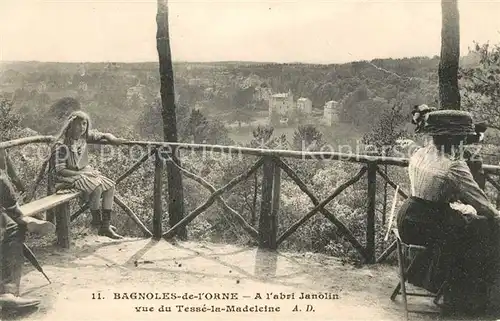 AK / Ansichtskarte Bagnoles de l Orne Abri Janolin vue du Tesse la Madeleine Kat. Bagnoles de l Orne