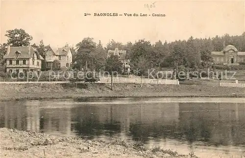 AK / Ansichtskarte Bagnoles de l Orne Vue du Lac Casino Kat. Bagnoles de l Orne