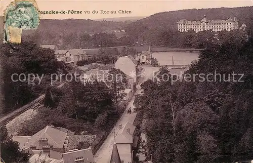 AK / Ansichtskarte Bagnoles de l Orne vu du Roc au Chien Lac Grand Hotel Kat. Bagnoles de l Orne