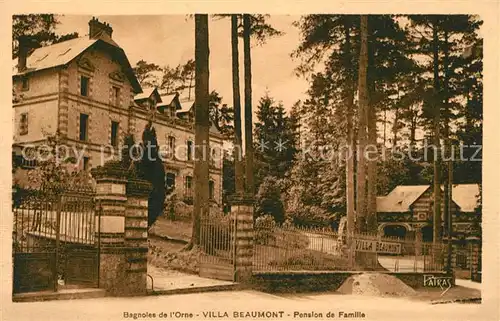 AK / Ansichtskarte Bagnoles de l Orne Villa Beaumont Pension de Famille Kat. Bagnoles de l Orne