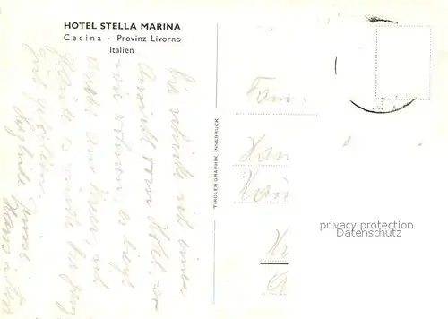 AK / Ansichtskarte Cecina Hotel Stella Marina Kat. Cecina