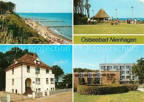 AK / Ansichtskarte Nienhagen Ostseebad Strand Steilkueste Ferienheim Haus am Meer FDGB Heim Seestern Kat. Nienhagen