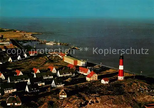 AK / Ansichtskarte Hoernum Sylt Fliegeraufnahme Abendstimmung Leuchtturm Kat. Hoernum (Sylt)