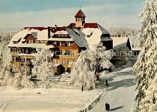 AK / Ansichtskarte Lamm Kniebis Kurhotel Wintersportplatz Winter Kat. Freudenstadt