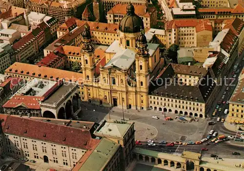 AK / Ansichtskarte Muenchen Fliegeraufnahme Kajetan Theatinerkirche Kat. Muenchen