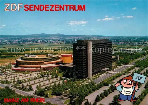 AK / Ansichtskarte Mainz Rhein ZDF Sendezentrum