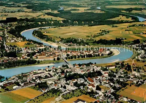 AK / Ansichtskarte Oberndorf Laufen Fliegeraufnahme Geburtsort Lied Stille Nacht heilige Nacht