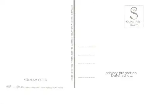 AK / Ansichtskarte Koeln Rhein Fliegeraufnahme Kat. Koeln