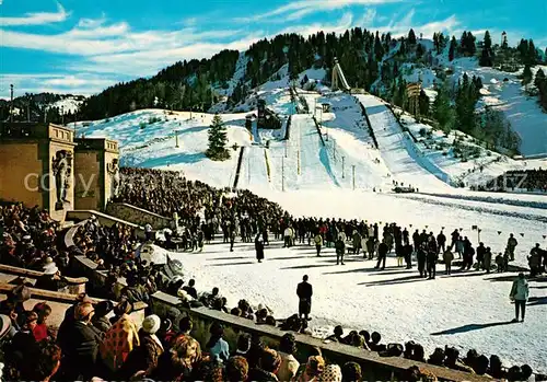 AK / Ansichtskarte Garmisch Partenkirchen Olympia Skistadion Winter Kat. Garmisch Partenkirchen