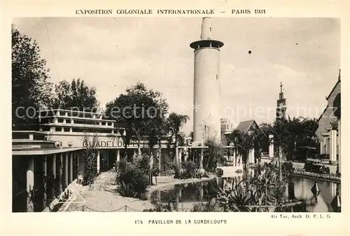 AK / Ansichtskarte Exposition Coloniale Internationale Paris 1931 Pavillon Guadeloupe  Kat. Expositions