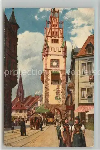 AK / Ansichtskarte Hoffmann Heinrich Freiburg im Breisgau Schwabentor  Kat. Kuenstlerkarte