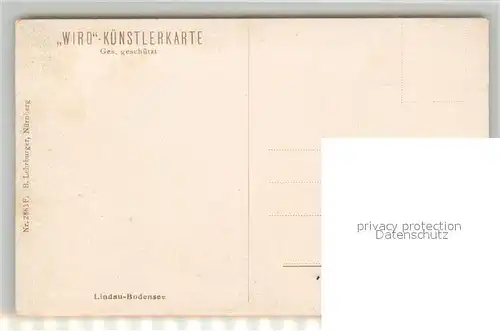 AK / Ansichtskarte Verlag WIRO Wiedemann Nr. 2863 Lindau Bodensee  Kat. Verlage