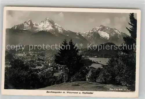 AK / Ansichtskarte Foto Zeitz F.G. Nr. 443 Berchtesgaden Watzmann Hochkalter  Kat. Berchtesgaden