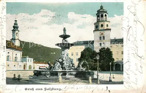 AK / Ansichtskarte Salzburg Oesterreich Brunnen Schloss Kat. Salzburg