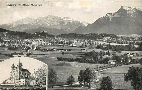 AK / Ansichtskarte Salzburg Oesterreich Blick von Maria Plain Kat. Salzburg