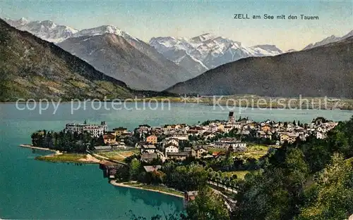 AK / Ansichtskarte Zell See Panorama mit den Tauern Kat. Zell am See