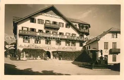 AK / Ansichtskarte St Gilgen Salzkammergut Gasthof zur Post Kat. St Gilgen Wolfgangsee